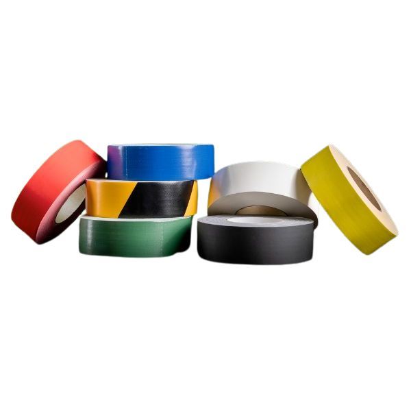 Gaffa tape – rollen gaffa tape in rood, blauw, zwart-geel, groen, zwart, grijs en geel