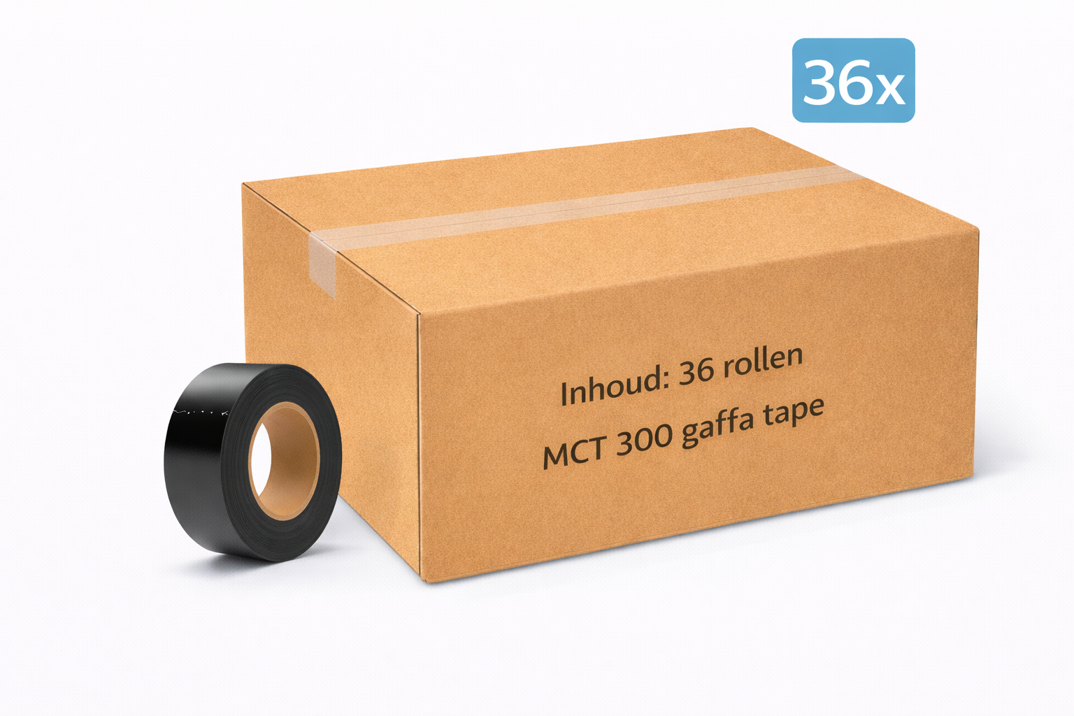 36 rouleaux de ruban adhésif MegaTape MCT 300 (type touffe) de 50 m, de 25 mm de large et de noir, sur 50 m de long. Ce ruban est composé de 36 rouleaux de 36 rouleaux de 50 m chacun, dont ...