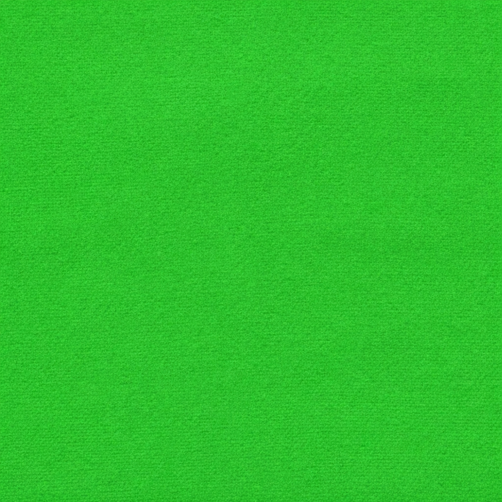 kleurstaal van brandwerend Flanel 300 cm chromakey groen (4770) baal 60m voor events, theater en beurzen