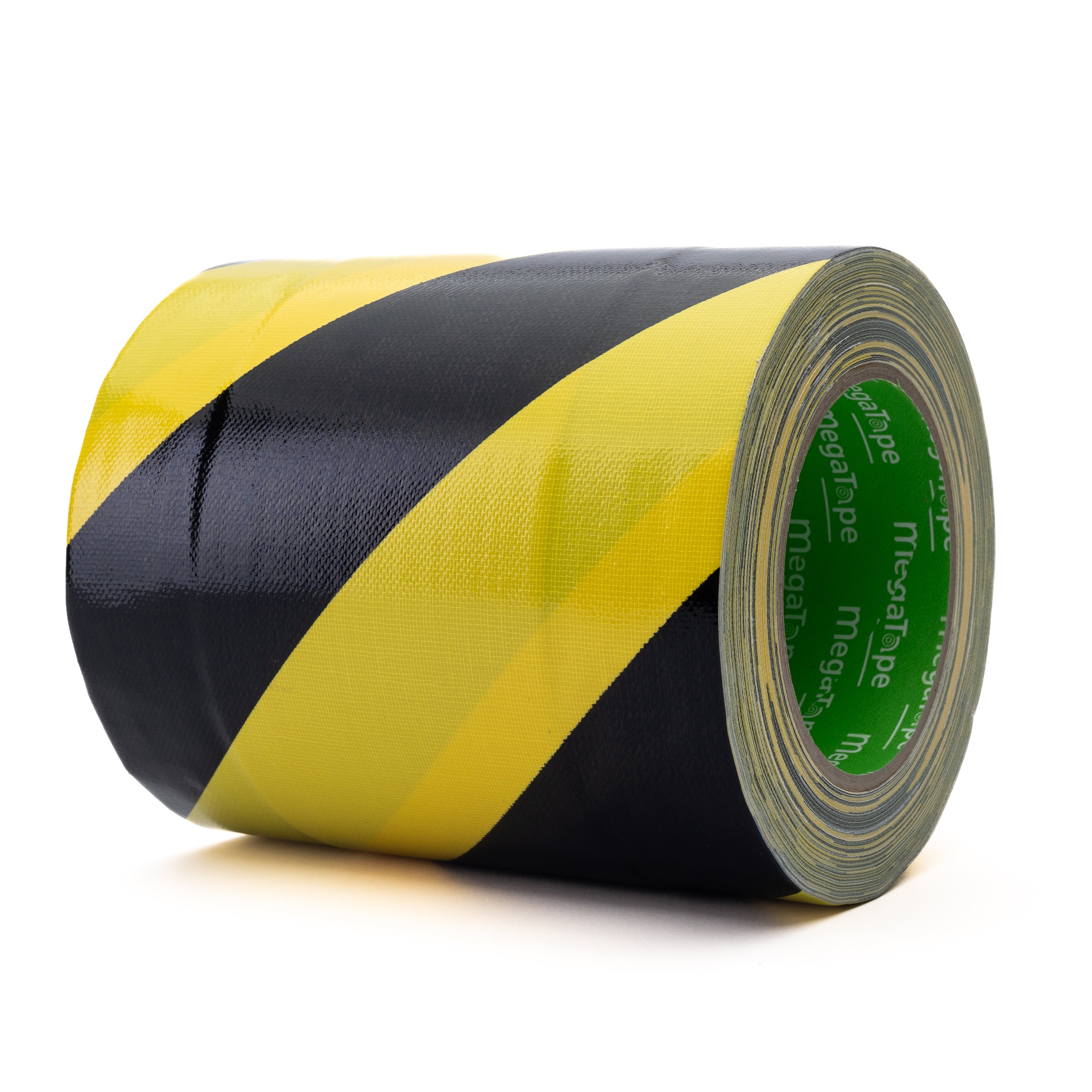 4x Megatape 950 Tunnel tape 150 mm x 25 mtr Zwart/Geel