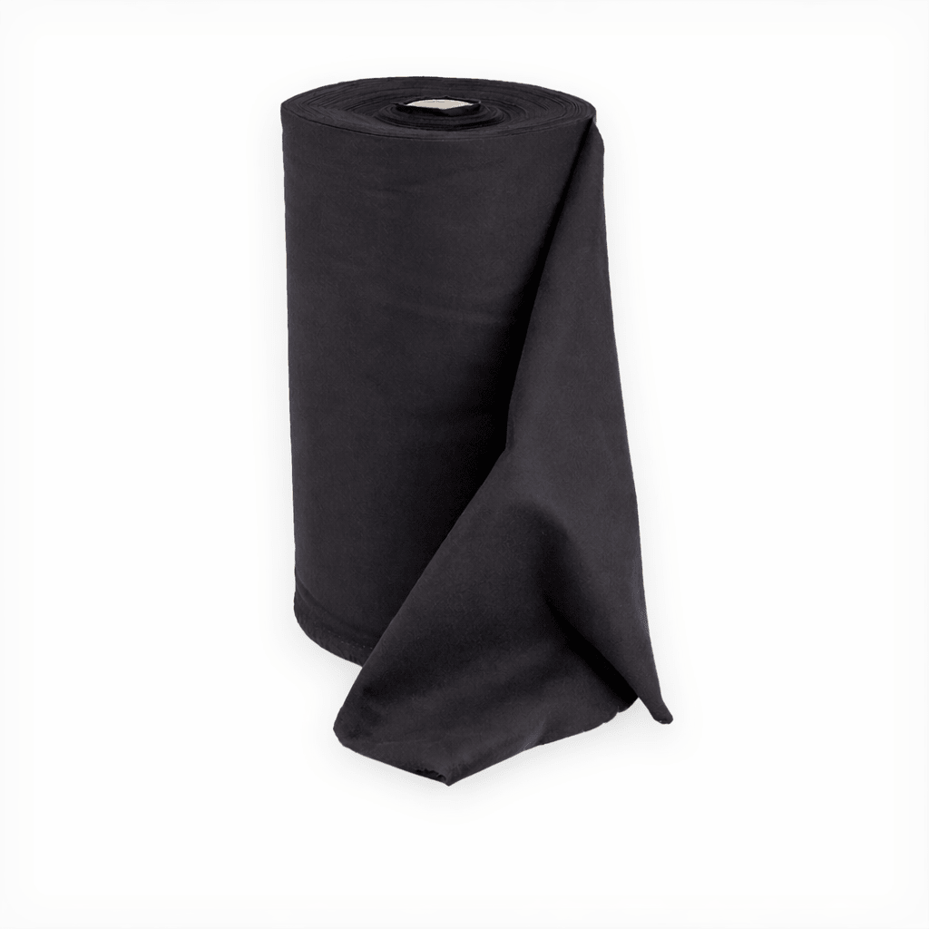 Premium flanel · 40 cm · zwart (9300) · rol 60m - Pre - cut flanel - 3BUTE