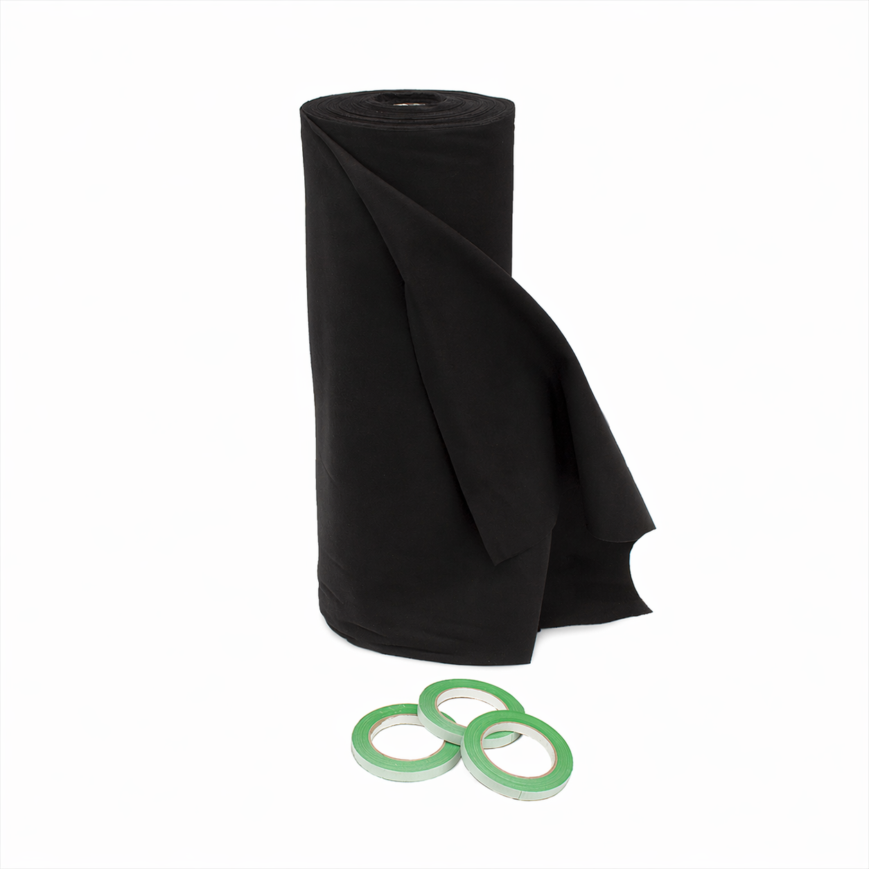 3BUTE flanel zwart 60cm rol 60m voor evenementen en theater