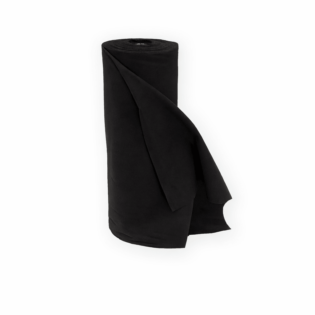 Premium flanel · 60 cm · zwart (9300) · rol 30m - Pre - cut flanel - 3BUTE
