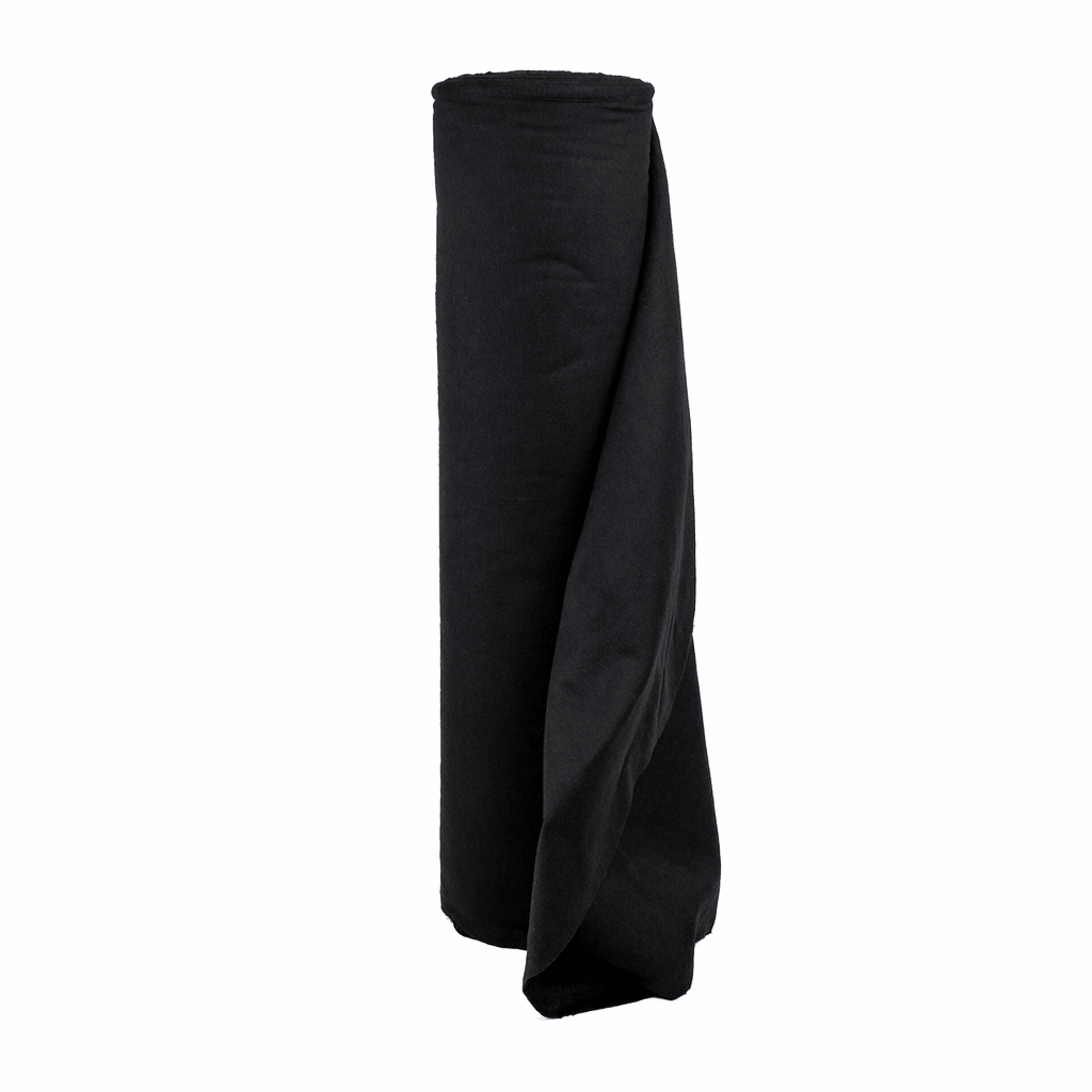 Premium flanel · 80 cm · zwart (9300) · rol 60m - Pre - cut flanel - 3BUTE