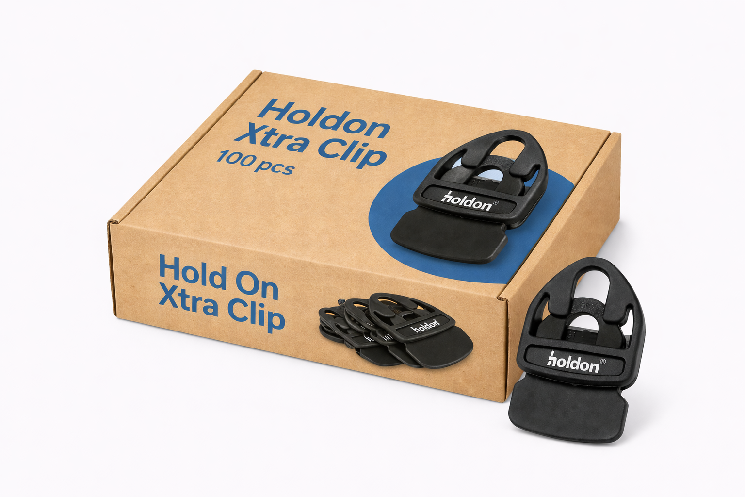 100x Holdon® XTRA Clip · zwart