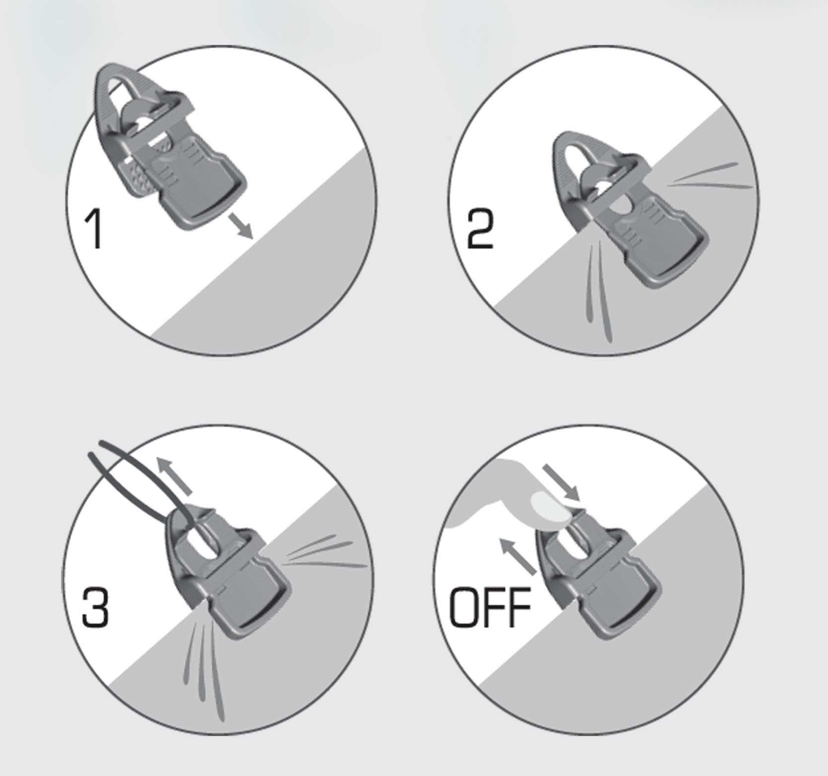 Holdon® Clip MIDI · zwart - Holdon clip - 3BUTE