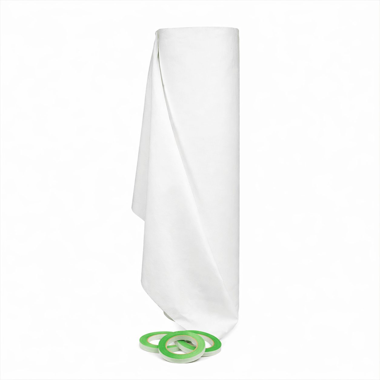 Premium flanel · 80 cm · wit (0301) · rol 30m · met tape - Pre - cut flanel - 3BUTE